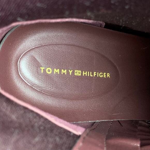 Tommy Hilfiger Hazelle Ankle Boots Blue Faux Suede Pointed Toe Women's 9.5 - Picture 4 of 12